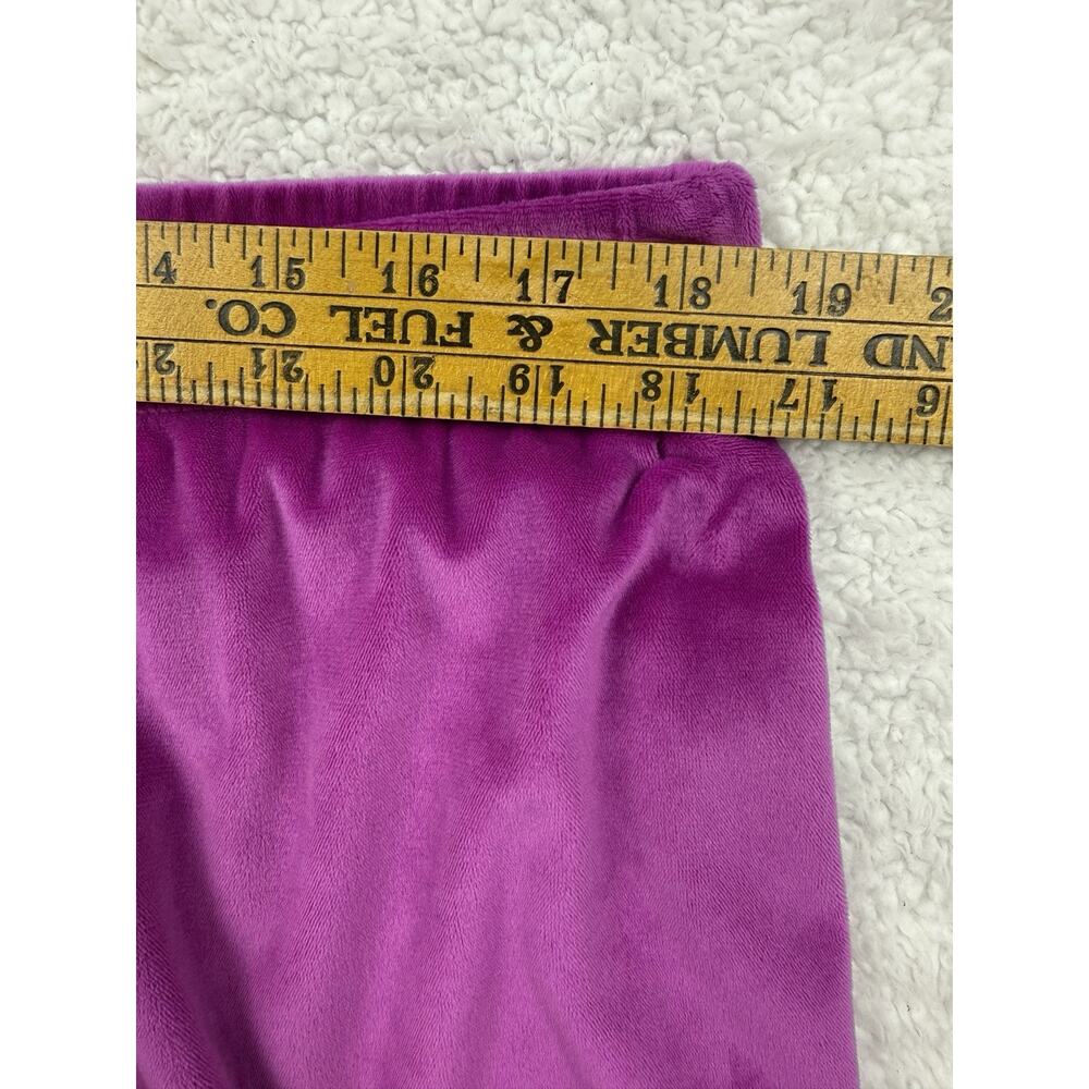 Juicy Couture Lounge Pants Womens XL Pink Luxe Velour Bling SpellOut Down Leg - Picture 8 of 12